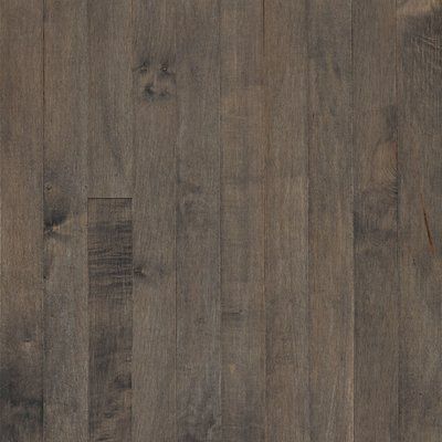 AHF Products Prime Harvest 3-1/4" Solid Maple Hardwood Flooring Finish: Canyon Gray Wood And Tile Floor, Gray Flooring, Grey Floors, Grey Hardwood Floors, Cape Cod Decor, Walnut Hardwood Flooring, Stained Trim, Maple Hardwood Floors, Hickory Hardwood Floors