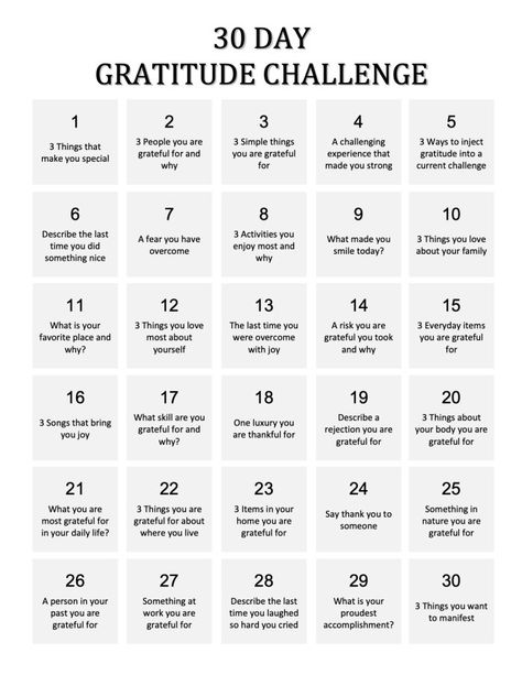 30 Day Gratitude Challenge, 5 Minutes Journal, Planning School, Gratitude Prompts, To Do Planner, Journal Inspiration Writing, Journal Challenge, Healing Journaling, Gratitude Journal Prompts