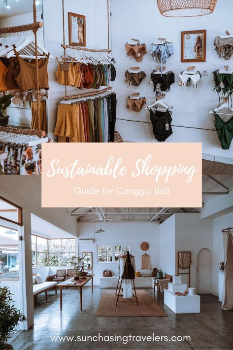 Bali Shopping Clothes, Bali Boutique Shops, Shopping In Bali, Bali Getaway, Bali Shopping, Canggu Bali, Bali Travel Guide, Ethical Shopping, Sustainable Shopping