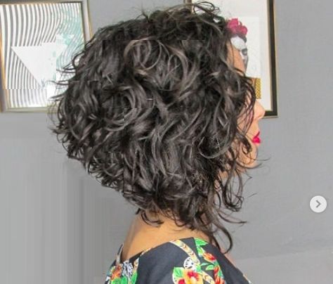 Kręcony Bob, Curly Inverted Bob, Short Curly Bob Hairstyles, Κούρεμα Bob, Inverted Bob Hairstyles, Bob Haircut Curly, Curly Hair Photos, Short Curly Haircuts, Haircuts For Curly Hair