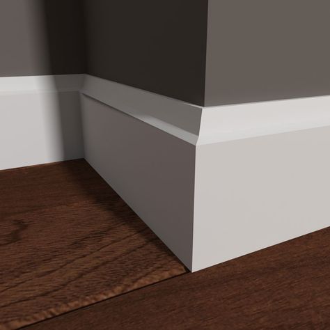 Baseboard Trim Styles, Modern Baseboards, Baseboard Styles, Modern Trim, Siding Trim, Baseboard Trim, Baseboard Molding, Homes Ideas, House Trim