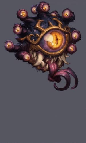 Aberration Dnd, Beholder Dnd, Monster Animation, Video Game Concept Art, Beholder Art, Halloween Gifs, Battle Chasers, Halloween Monsters, Beast Creature