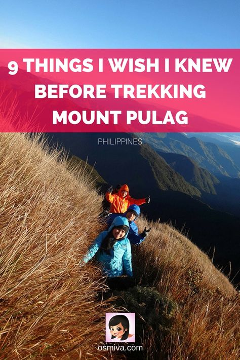 9 Things I Wish I Knew Before Trekking Mt. Pulag #traveladventures #traveltips #mountpulag #mountpulagbenguet #benguet #benguetphilippines #asia #philippineshike #osmiva @osmiva Mt Pulag Outfit, Mt Pulag, Mt Ulap Philippines, Mt Pinatubo Hiking, Mt Whitney Hike, Philippines Vacation, Mt Everest Base Camp Trek, Hiking Inspiration, Hiking Attire