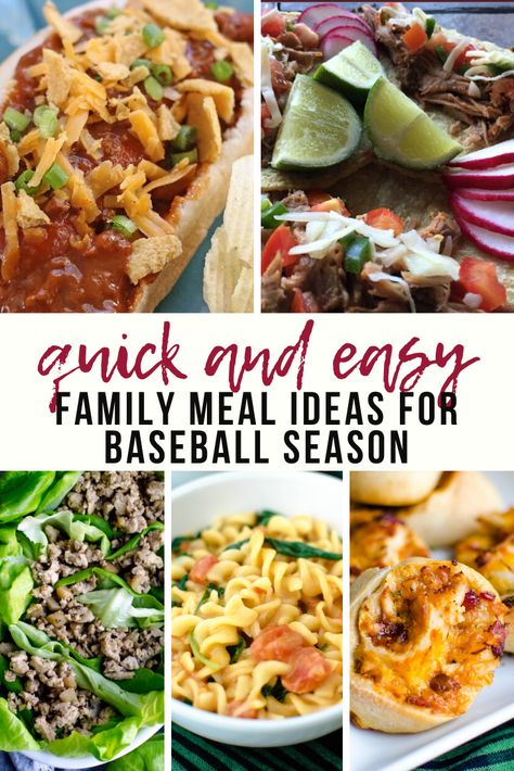 Easy After Practice Dinners, Hockey Dinner Ideas, Easy Practice Night Dinners, Easy Dinner After Sports, Softball Night Dinners, Easy Dinners For Sports Families, Sports Mom Meal Planning, Fast Dinners For Sports Nights, Fast Meals For Sports Nights