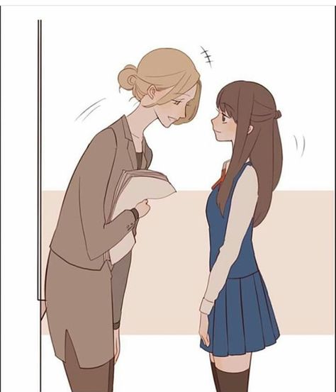 Emo Cloth, Teacher X Student, Yuri Love, I Kissed A Girl, Yuri Manga, Lesbian Art, Comic Style Art, Teacher Student, Yuri Anime