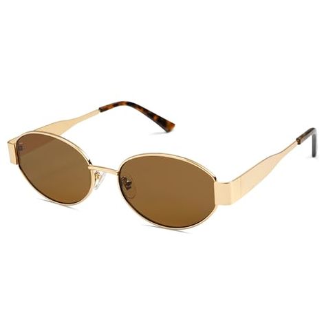 SOJOS Retro Oval Sunglasses for Women Men Trendy Sun Glasses Classic Shades UV400 Protection SJ1217 Sojos Sunglasses, Baby Equipment, Chunky Earrings, Brown Lens, Tech Fashion, Oval Sunglasses, Photo Accessories, Sunglasses For Women, Sunglasses & Glasses