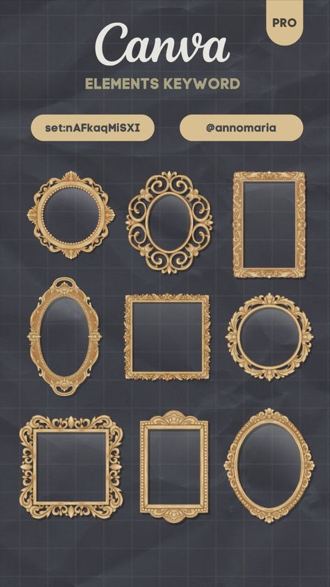 Canva Elements Keyword - Aesthetic Vintage Ph Frames Canva Keyword, Canva Elements Keyword Vintage, Vintage Canva Elements, Canva Frames Keywords, Canvas Elements, Canva Idea, Disney Frames, Theater Poster, Canva Frames