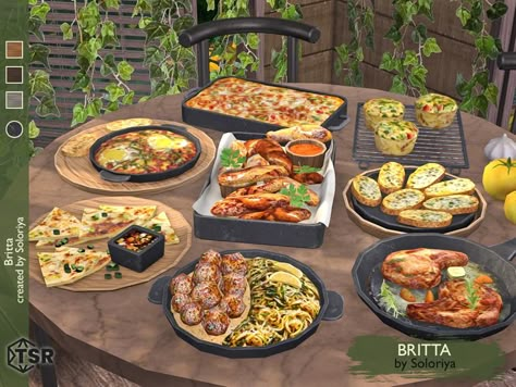 CC Finds - Food Decor CC - The Sims Resource - Blog Sims 4 Restaurant, Los Sims 4 Mods, Deli Cafe, Sims 4 Kitchen, Play Sims 4, Casas The Sims 4, Sims 4 Toddler, Functional Food, Sims 4 Cc Furniture