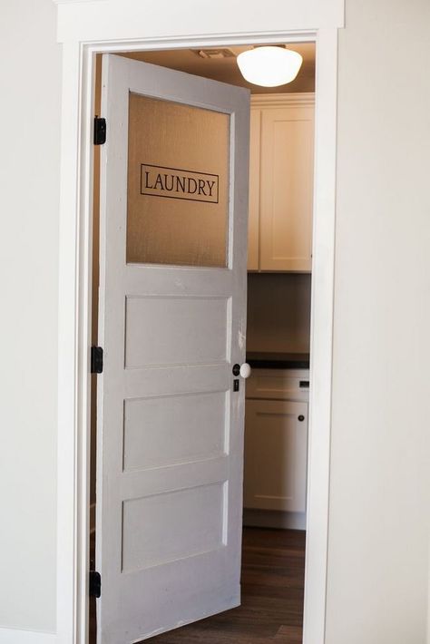 Frosted Glass Pantry Door, Laundry Door, Laundry Room Door, Frosted Glass Interior Doors, House Laundry Room, Laundry Doors, Glass Pantry Door, Laundry Room/mud Room, Glass Pantry