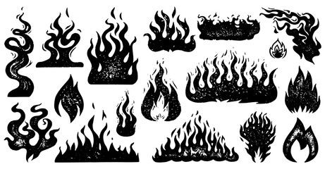 Bonfire Sketch, Fire Sketch, Woodcut Illustration, Fire Drawing, Graphic Design Collection, Engraving Illustration, Graphic Tshirt Design, Tattoo Flash Art, Flash Art