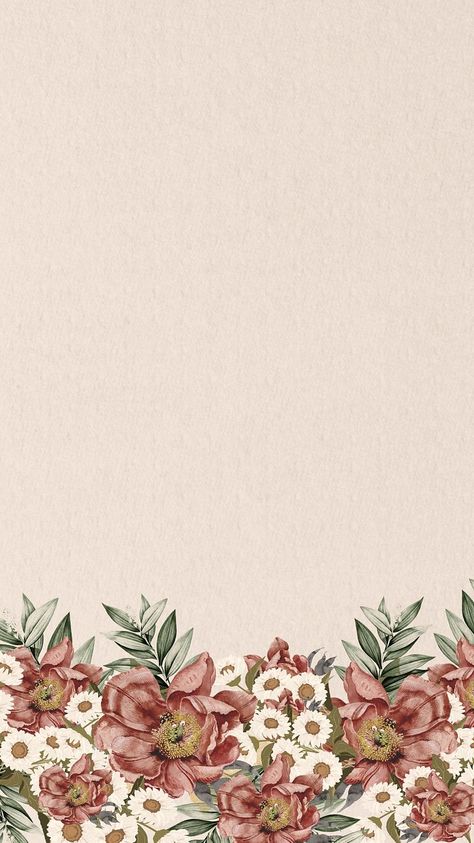 Spring wildflower border mobile wallpaper, | Premium Photo - rawpixel Beige Wallpaper Iphone, Floral Iphone Wallpaper, Wildflower Border, Botanical Background, Frames Design Graphic, Flowers Border, Baby Print Art, Blue Butterfly Wallpaper, Floral Borders