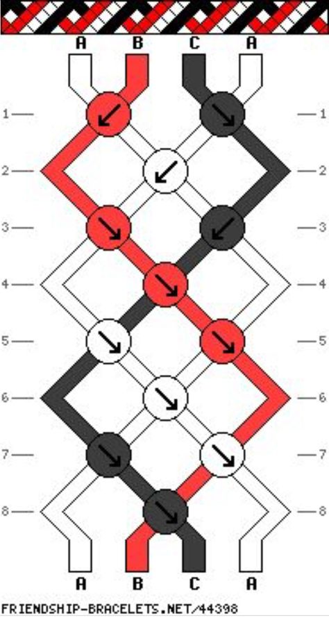 Bracelet Pattern 4 Strings, Friendship Bracelet 4 Strings, Bracelet Pattern 3 Colors, 3 Colour Bracelet Pattern, Bracelet Patterns 6 Strings, Bracelet Patterns 4 Strings, 3 Color Friendship Bracelet, Spiral Bracelet Pattern, 6 String Bracelet Patterns