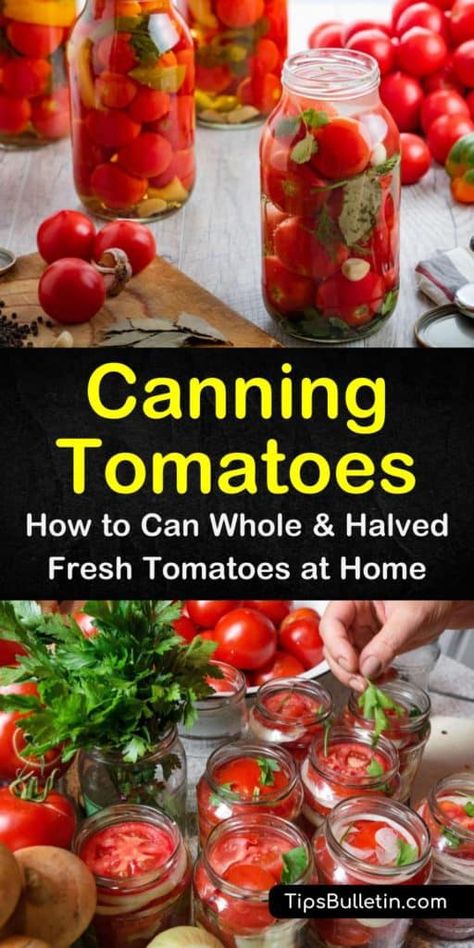 Canning Whole Tomatoes Recipes, Can Tomatoes Without A Canner, Canning Stewed Tomatoes, Canned Stewed Tomatoes, Canned Tomato Recipes, Homestead Canning, Canning Veggies, Summer Canning, Canning Cherry Tomatoes