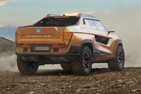 Electric Truck Vehicles, Honda Truck, Concept Truck, Honda Jet, Electric Pickup Truck, Electric Pickup, Electric Truck, Custom Pickup Trucks, Truck Yeah