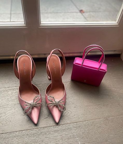 Pink Princess Shoes, Amina Muaddi Heels, Cute Shoes Heels, Shoes Heels Classy, Fun Heels, Heels Classy, Princess Shoes, Shoe Inspiration, Amina Muaddi