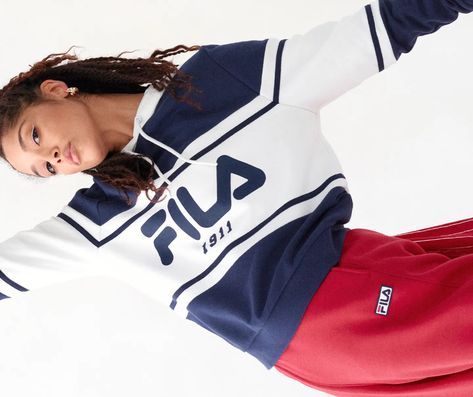 FILA Style Fila Sportswear, Tennis Apparel, Tennis Gear, Races Fashion, Shooting Photo, Tennis Clothes, Tennis, Sneakers, Free Shipping