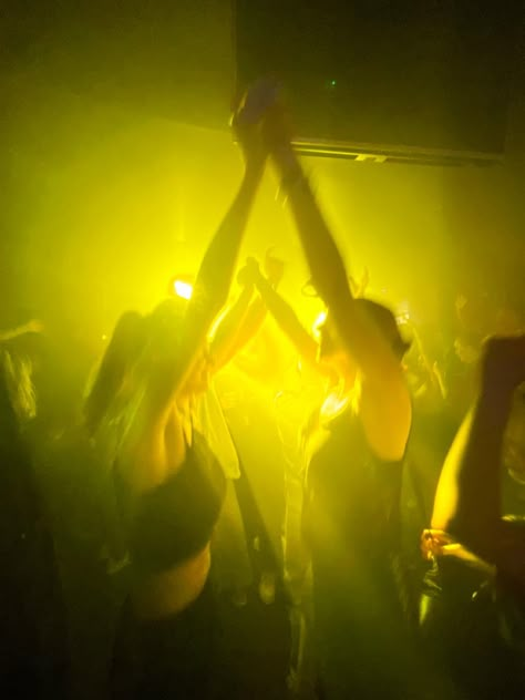 #dancing #yellow #lights #nightout #women #aesthetic #aestheticstyle Yellow Dance Aesthetic, Bar Dancing Aesthetic, Rock Club Aesthetic, Dance Battle Aesthetic, Dancing Club Aesthetic, Yellow Party Aesthetic, Dance Club Aesthetic, Dancing Aesthetic Party, Club Dancing Aesthetic