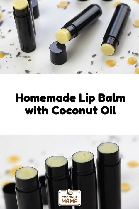 Say goodby to dry chapped lips! This DIY homemade lip balm nourishes and heals dry lips with coconut oil, honey, and essential oils. Easy Lip Balm Recipe, Homemade Lip Balm Recipe, Lip Ice, Diy Lip Balm Recipes, Săpunuri Handmade, Diy Body Butter, Lip Balm Recipes, Homemade Cosmetics, Homemade Lip Balm