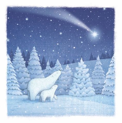 Polar Bear Paint, Paper Peicing Patterns, Polar Bear Drawing, Polar Bear Illustration, Book Illustration Design, Polar Bear Christmas, Bear Drawing, Winter Illustration, Baby Illustration