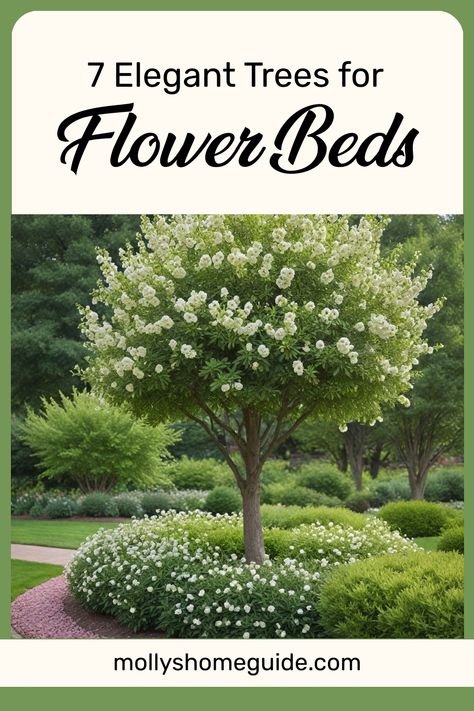 Explore a plethora of ideas for the best trees to complement your flower beds. From trees with white bark to shade-loving flowers, find the perfect combination for a stunning landscape. Discover creative front of house flower bed ideas and unique flower bed designs under trees that will elevate your garden. Enhance your outdoor space with beautiful shade-loving perennials and easy-to-grow plants that thrive under trees. Unleash your creativity in designing perennial gardens by incorporating thes Garden Under Trees Ideas, Flower Bed Around A Tree, Shade Plants Under Trees Garden Design, Flowers Under Tree, Flowers At Base Of Tree, Small Trees For Shaded Area, Landscaping Under Trees, Flower Beds Around Trees, Flowers Around Tree