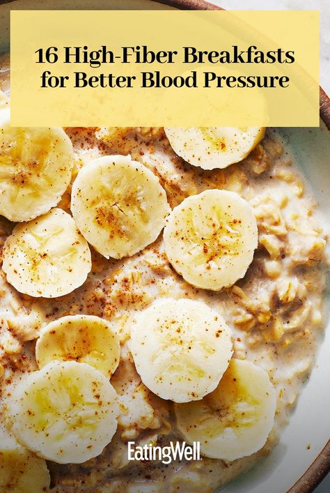 These high-fiber breakfast recipes, like smoothies and cereal bowls, are low in sodium and saturated fat and high in potassium for better blood pressure. #healthyeating #healthyfoods #healthylifestyle #healthyrecipes#bloodpressure#healthybloodpressure#recipesforhealthybloodpressure#highbloodpressure#howtolowerbloodpressure Low Colestoral Food Recipes Breakfast, Low Colestoral Food, Low Colestoral Food Recipes, High Fiber Smoothies, Fiber Breakfast, High Fiber Breakfast, Easy Breakfast Brunch, Breakfast Meat, Lunch Appetizers