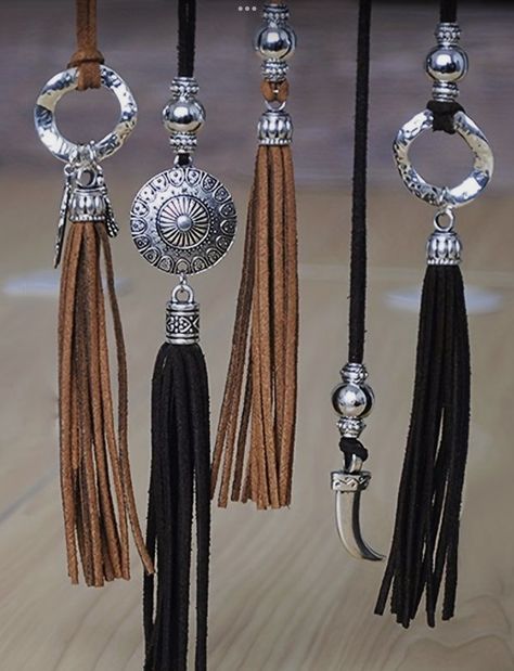 DIY leather tassel