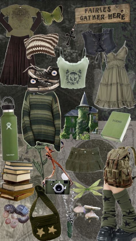 #fairygrunge Goblincore Outfits, Fairy Grunge Outfit, Grunge Fits, Earthy Outfits, Fairy Fashion, Fairy Grunge, Hippie Outfits, Goth Outfits, Really Cute Outfits