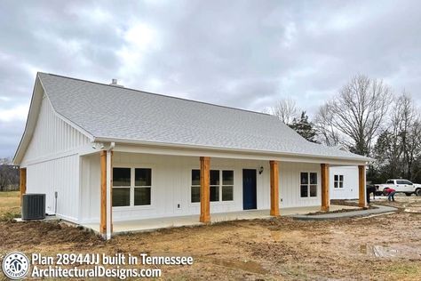 #farmhouseideas #farmhouse #rustic Metal Home Kits Lowe's, Simple Farmhouse Plans Houseplans.com, Cheapest Way To Build A Metal Home, Home Building Kits Lowe's, Inexpensive Houses To Build Exterior, Single Wide New 18x60, Affordable House Plans To Build Ranch, 3 Bed Mobile Home Plans, Shop House Kit