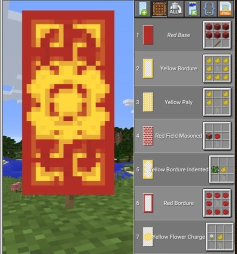 Banner Minecraft Tutorials, Banner In Minecraft, Cool Minecraft Banners, Banners Minecraft, Minecraft Banner Patterns, Banner Patterns, Minecraft Japanese, Construction Minecraft, Minecraft Decoration