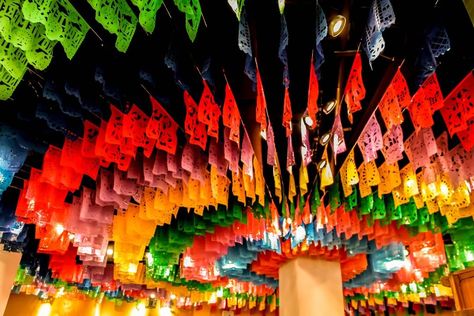 Xoximilco Cancun on Instagram: “El papel picado es una tradición mexicana que adorna muchas festividades. ¿Lo conoce? ❤️💙🌸 . . . #Mexican #Tradition #Tradición #Cultura…” Cancun, Collage, Pins, On Instagram, Instagram, Art