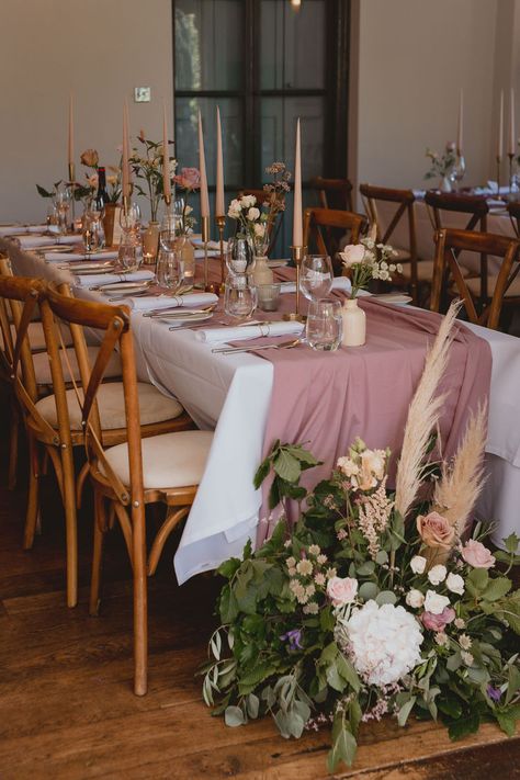 Mauve pink wedding decor. Dusky rose wedding decor inspiration. Lindsay and David's romantic wedding by the beach at Titchwell Manor in Norfolk. Photo by Georgia Rachael. Dusky Rose Wedding, Mauve Pink Wedding, Pink Wedding Table Decor, Rose Wedding Decor, Dusky Pink Wedding, Pink Wedding Table, Wedding By The Beach, Pink Wedding Decor, Pink Wedding Decorations