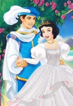 Snow White and her prince (96 pieces) Snow White 1937, Snow White Prince, Disney Princess Wedding, Snow White Seven Dwarfs, Disney Bride, 동화 삽화, Disney Princesses And Princes, Disney Princess Snow White, Snow White Disney