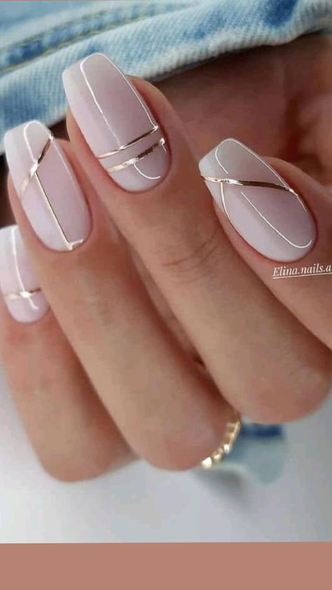 Neutral Nail Designs, Work Nails, White Nail, Neutral Nails, Orange Nails, Classy Nails, Fancy Nails, Chic Nails, Short Acrylic Nails