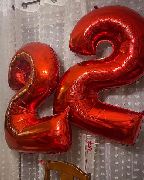 Red 22 Birthday Balloons 22nd Birthday Balloons, 22 Balloons Number Aesthetic, 22nd Birthday Ideas Red, 22 Balloons Number, Red 22 Birthday Ideas, 22 Aesthetic Number, 23 Themed Birthday, Birthday Aesthetic Red, Red Balloons Aesthetic