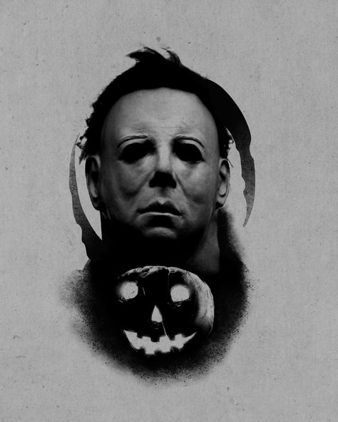 Michael Myers Portrait Tattoo, Michael Myers And Ghostface Tattoo, Michael Myers Artwork, Micheal Myers Tattoo Ideas, Michael Myers Tattoo Design, Micheal Myers Tattoo, Michael Myers Design, Michael Myers Tattoo, Myers Tattoo