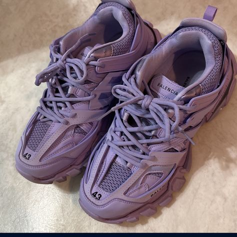 Never Worn No Box Shoes Balenciaga, Balenciaga Track, Balenciaga Shoes, Color Purple, Limited Time, Balenciaga, Track, Size 10, Collage