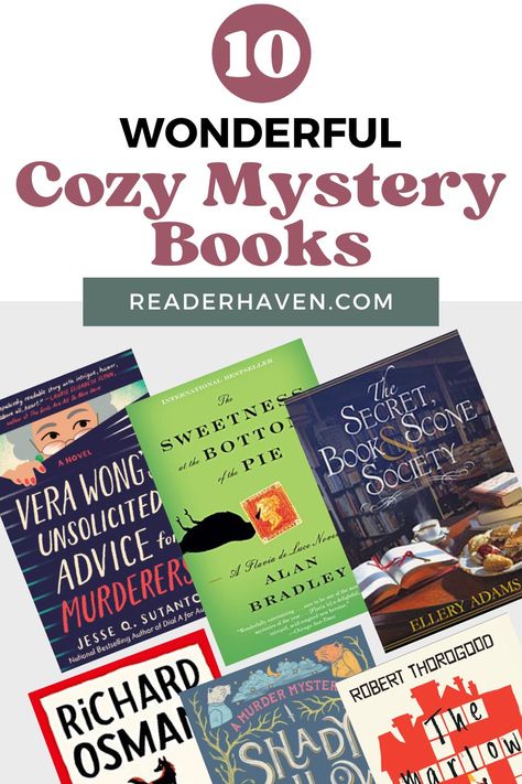 Best Cozy Mystery Series, Best Cozy Mysteries, Cosy Mystery Books, Cozy Mystery Books Reading Lists, Mystery Books To Read, Mystery Books Worth Reading, Classic Mystery Novels, Books Suggestions, New Fiction Books