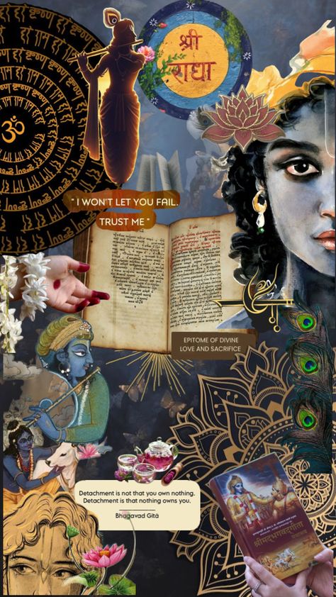 Radhakrishna Aesthetic, Aesthetic Krishna, Krishna Collage, Bhagvad Geeta, Prem Mandir, Radhe Krishna Wallpapers, God Artwork, Sanatan Dharma, Krishna Book