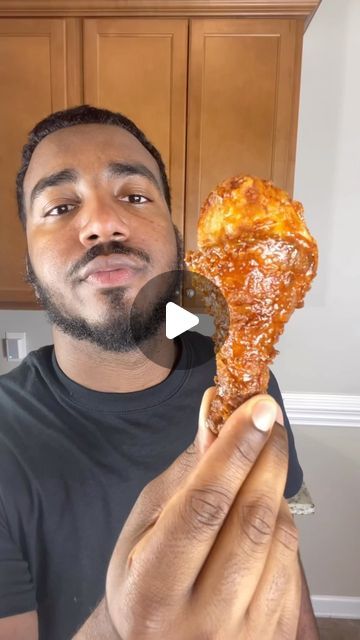 1M views · 138K likes | Renzo on Instagram: "THE crispiest fried chicken ever! 🍗 

I promise I was shocked myself when I made this video & heard that crunch 😂 Quick throwback to one of my favorite videos of all time!

Full ingredient list/Recipe: 

1 lb chicken legs 
2 cups buttermilk
1/2 cup hot sauce 
1 packet sazon 
1 1/2 cups flour 
2 tsp Italian seasoning
2 tsp garlic powder
2 tsp black pepper
2 tsp onion powder
2 tsp chili powder
1 tsp salt (optional) 

For hot honey: 
2 parts honey to 1 part hot sauce 

Preheat your frying oil to 375 F 

Let your chicken marinate for 30 min-24 hours (the longer the better!) 

Thoroughly season the flour, shake the excess buttermilk off of the chicken and bread the chicken. 

Fry for 7-10 minutes until golden brown and fully cooked. 

Dip/brush/pou Fried Chicken Legs Recipe, Hot Honey Fried Chicken, Hot Honey Sauce, Chicken Marinate, Honey Fried Chicken, Crispy Honey Chicken, Fried Chicken Legs, Chicken Fry, Chicken Leg Recipes