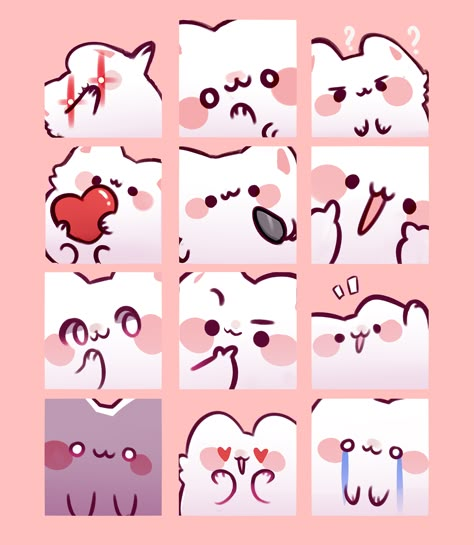 Emotes for my Discord server ! thanks for 130 doggos ! Sticker For Discord, Discord Emotes Aesthetic, How To Draw Twitch Emotes, How To Make Twitch Emotes, Kawaii Emotes, Discord Emotes Png, Stickers For Discord, Aesthetic Discord, Discord Server Icon