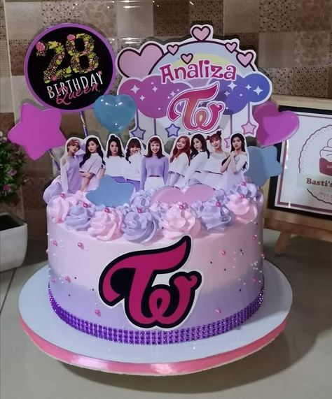 Kpop Cake, Baby Monster, Vs Pink, Hello Kitty, Black Pink, Pastel, Cake, Pink