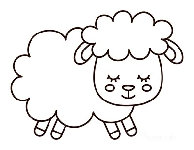 Sheep Outline, Sheep Template, Easter Coloring Pictures, Spring Coloring Sheets, Sheep Drawing, Christmas Sunday School, Sheep Crafts, Farm Animal Coloring Pages, Coloring Calendar