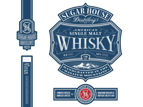 Whisky Whisky Label Design, Luxury Box Design, Vodka Labels, Dog Logo Design, Creative Typography Design, Whiskey Label, Wine Logo, Luxury Packaging Design, Label Shapes