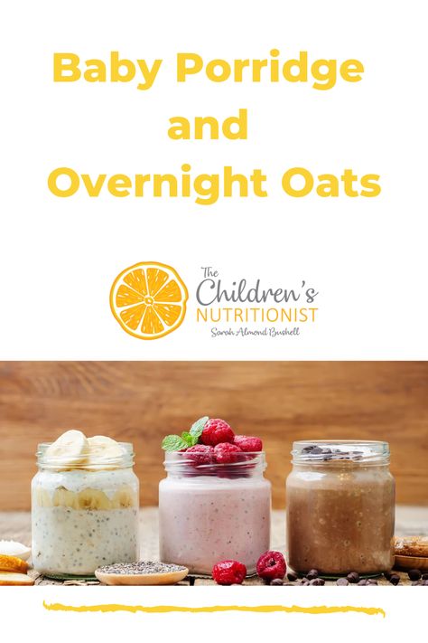 Blw Overnight Oats, Baby Overnight Oats, Overnight Oats Baby, Overnight Oats For Baby, Weaning Recipes 6 Months, Baby Porridge Recipe, Baby Weaning Recipes, Baby Food Maker, Baby Nutrition