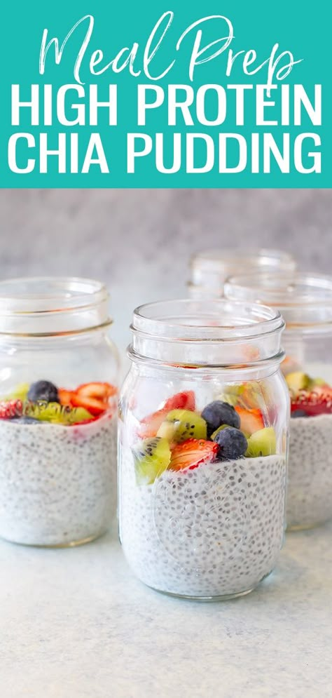 Chia Pudding Macros, Protein Packed Chia Pudding, Chia Seed Pudding Macros, Chia Seed Protein Pudding Recipe, Low Calorie Chia Pudding Breakfast, Chia Pudding Recipes High Protein, Low Carb Chia Pudding Breakfast, Chia Pudding Recipes Protein Powder, Chia Seed Pudding With Protein Shake