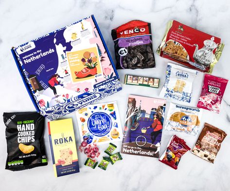 Read the Universal Yums NETHERLANDS box review + coupon! It includes popular Dutch snacks including licorice, stroopwafels, and more! Universal Yums Subscription Box Review + Coupon - NETHERLANDS → https://hellosubscription.com/2021/02/universal-yums-subscription-box-review-coupon-netherlands/ #UniversalYums #subscriptionbox Universal Yums, Pomegranate Jelly, Cookie Dough Filling, International Snacks, Salad Cream, Potato Snacks, Greek Flavors, Coconut Chips, Best Chocolate Cake