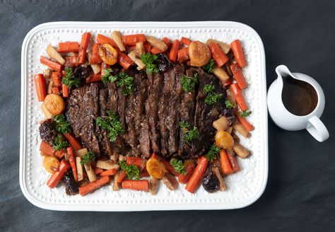 Holiday Brisket, Braised Beef Brisket, Beef Brisket Recipe, Braised Brisket, Brisket Recipe, Beef Brisket Recipes, Onion Vegetable, Flavorful Vegetables, Brisket Recipes