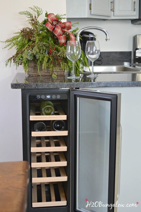 Pantry Nook Ideas, Kitchen Desk Remodel, Wine Refrigerator Cabinet, Kitchen Wine Fridge, Desk Remodel, Pantry Nook, Wine Fridge Cabinet, Kitchen Trends 2023, Pnw House