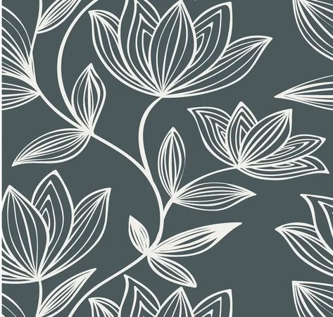 Olivia + Poppy: Wild Magnolia Removable Timeless + B 1338120 Paper Paste, Magnolia Wallpaper, Lines Wallpaper, Ultra White, Textile Pattern Design, Before Midnight, Dusty Purple, Vinyl Wallpaper, Wallpaper Paste