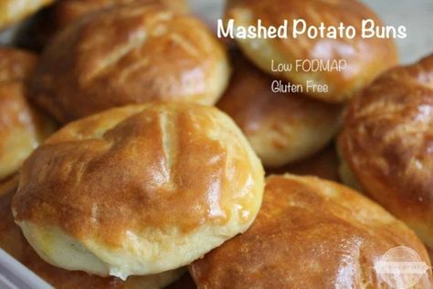 Gluten Free Mashed Potatoes, Gluten Free Thanksgiving Sides, Potato Bun Recipe, Gluten Free Potato Bread, Passover Food, Potato Buns, Gluten Free Toast, Happy Passover, Fodmap Diet Recipes